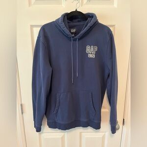 GAP Men's Navy Hoodie with Logo